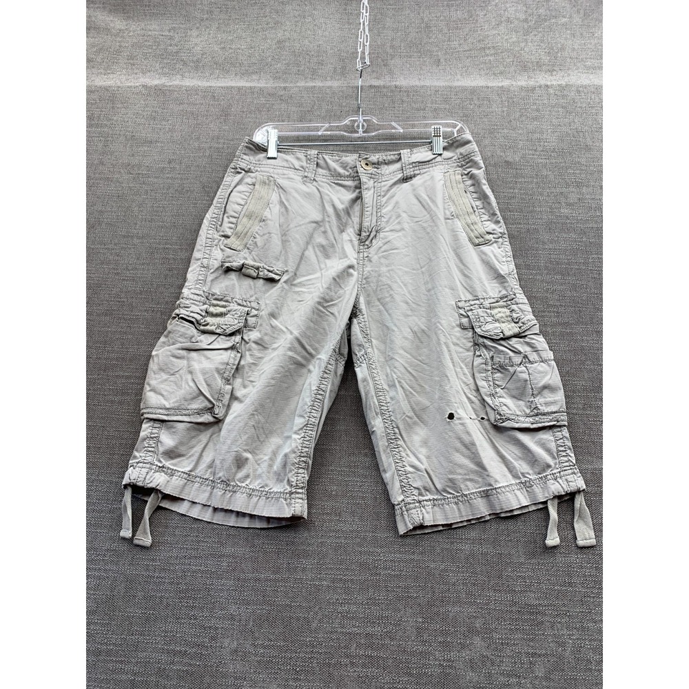 Helix Cargo‎ Shorts Mens 30 Gray Mid Rise Casual Mid Rise Utility Hiking Outdoor